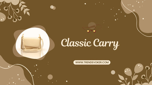 Stylish leather tote bag from TrendEvoker's Classic Carry collection, perfect for office use and everyday carry in Pakistan.