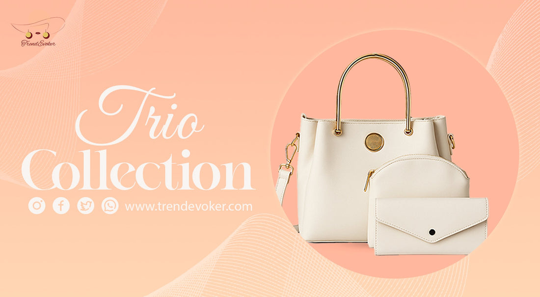 Elegant leather tote, shoulder, and crossbody bags for women in Pakistan by TrendEvoker.