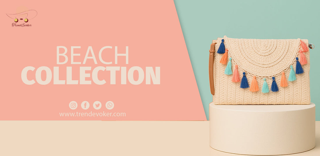 Handmade vintage clutch and boho tote bag for women – available online in Pakistan at TrendEvoker.