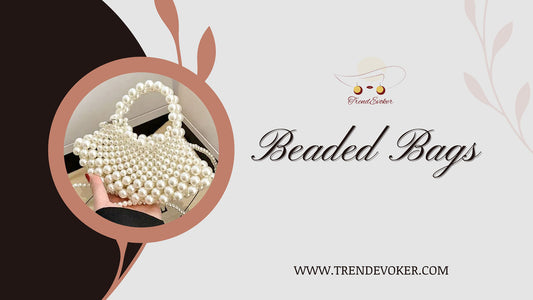 Handcrafted beaded bag with pearl detailing from TrendEvoker, perfect for weddings and special occasions in Pakistan