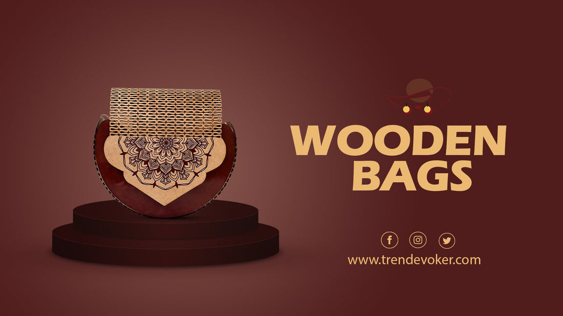 Handmade wooden crossbody bamboo bag for women in Pakistan – TrendEvoker.