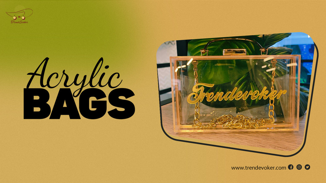 Stylish transparent acrylic clutch bag for women in Pakistan – TrendEvoker.