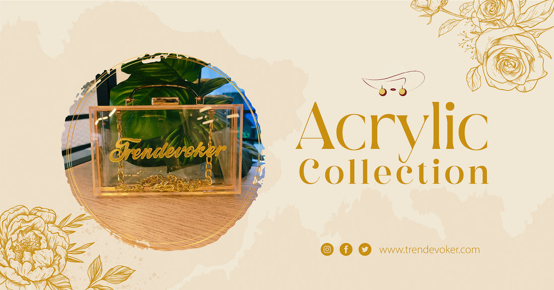 Premium transparent acrylic clutch bag for women in Pakistan – TrendEvoker.
