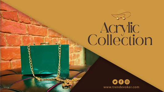 Stylish acrylic bag and transparent clutch for women in Pakistan – perfect for weddings, parties, and casual outings.