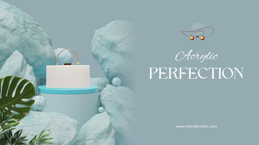 Transparent acrylic clutch bag with pearl accents – perfect for weddings and parties in Pakistan, available at TrendEvoker.