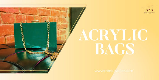 Premium transparent acrylic clutch bag for women in Pakistan by TrendEvoker.