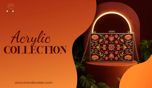 Fashionable clear acrylic handbag and transparent clutch for women in Pakistan – TrendEvoker collection.