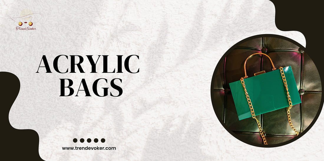 Acrylic clutch bag with essentials inside – transparent handbag for women in Pakistan.