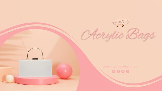 Clear acrylic clutch bag for women in Pakistan – TrendEvoker’s premium collection.