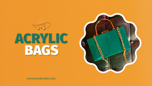 Woman cleaning a transparent acrylic clutch bag in Pakistan with microfiber cloth.