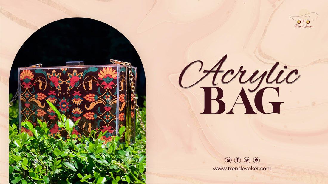 Elegant clear acrylic clutch bag for women in Pakistan with gold handle – perfect for formal events, parties, and weddings.