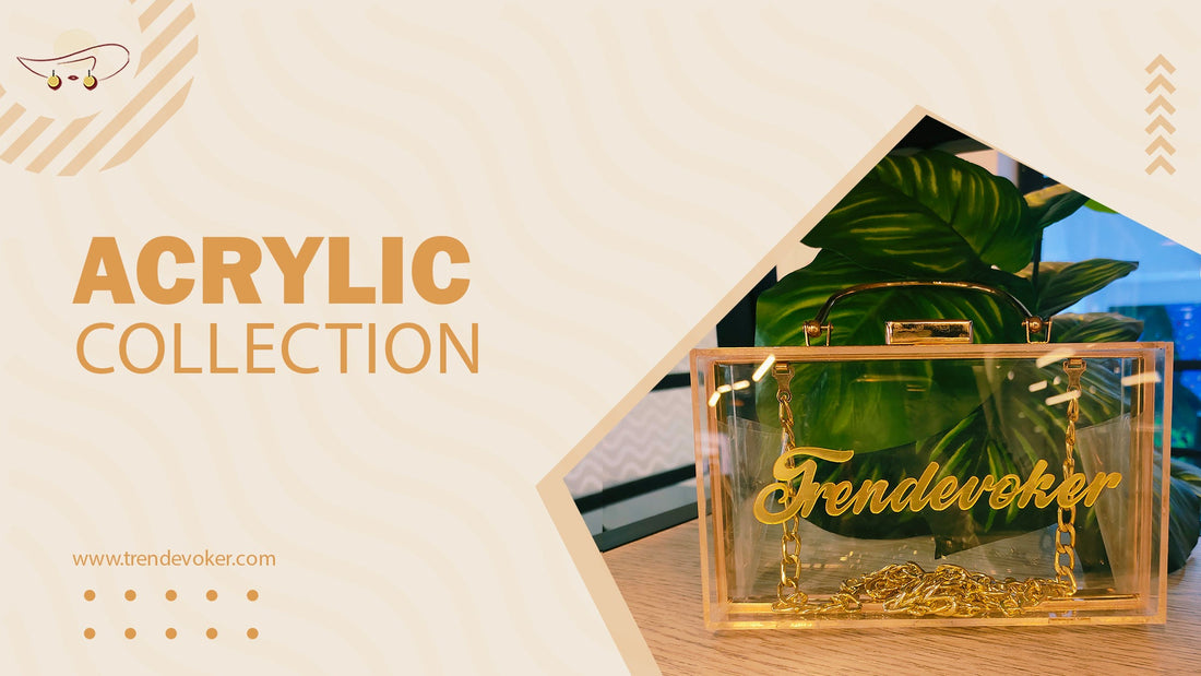 Premium transparent acrylic clutch bag for weddings and formal events in Pakistan – TrendEvoker.