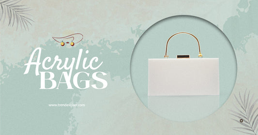 Clear acrylic clutch bag for women in Pakistan – TrendEvoker’s premium transparent handbag collection.