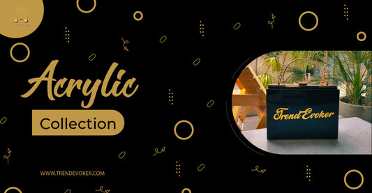 Stylish transparent acrylic clutch bag for women in Pakistan – TrendEvoker designer collection.