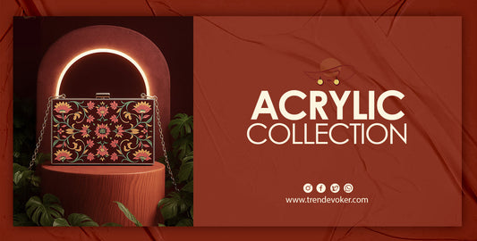 Premium transparent acrylic clutch and handbag for women in Pakistan – TrendEvoker 2025 Collection.