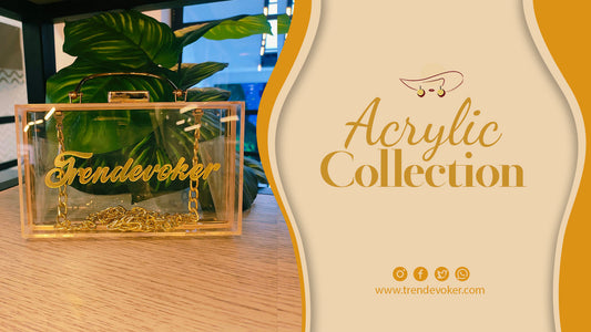 Transparent and acrylic bags for women in Pakistan including bridal clutches, tote bags, and trendy purses – styled for casual to formal events.