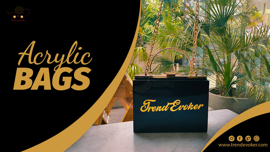 Premium acrylic clutch bags and transparent handbags for women in Pakistan – TrendEvoker 2025 collection.