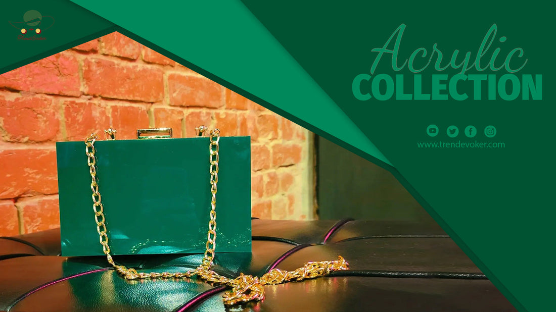 Premium transparent acrylic clutch bag for women in Pakistan – TrendEvoker.