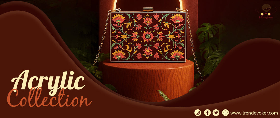 Premium acrylic clutch bags and fancy wedding clutches for women in Pakistan – TrendEvoker.