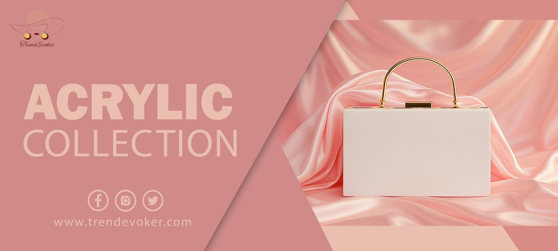 Elegant transparent acrylic clutch for weddings in Pakistan – TrendEvoker.