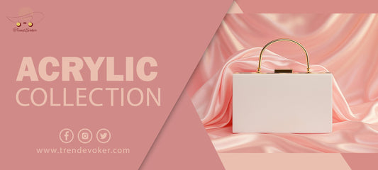 Elegant transparent acrylic clutch for weddings in Pakistan – TrendEvoker.