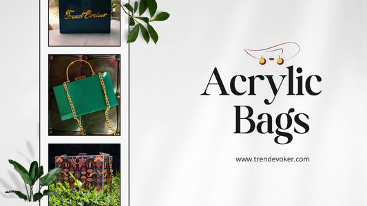 Premium acrylic clutch and transparent handbag for women in Pakistan - TrendEvoker.