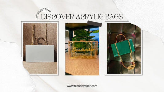 Trendy acrylic clutch bag available in Pakistan from TrendEvoker's exclusive collection