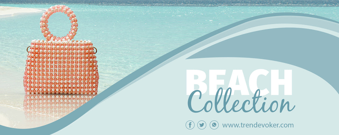 Stylish beach bag, velvet shoulder bag, and boho tote for women in Pakistan – TrendEvoker Summer Collection.