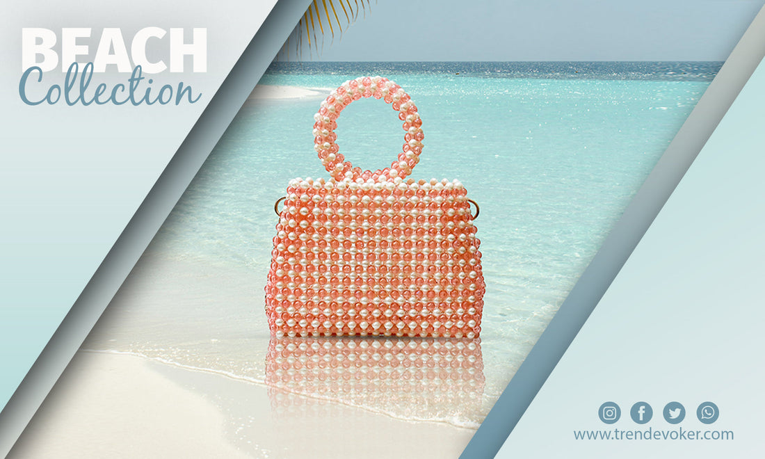 Stylish waterproof boho beach bag for women with fringe and bohemian design in Pakistan.