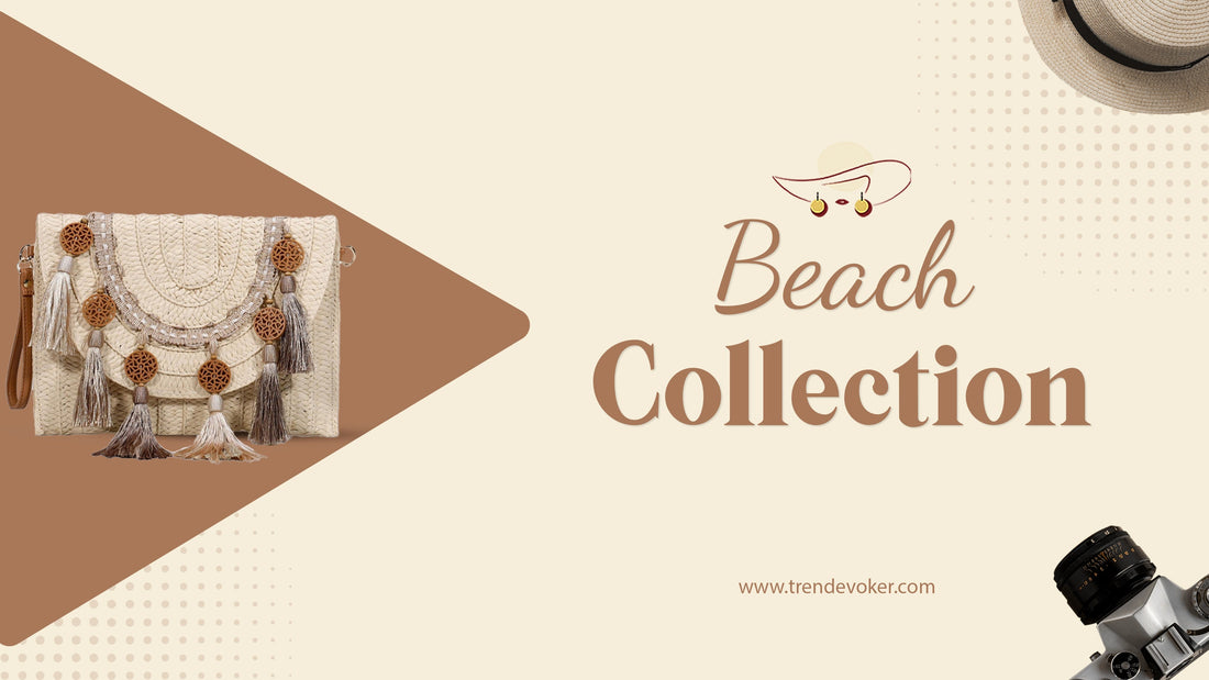 Stylish straw beach bag for women in Pakistan – TrendEvoker.