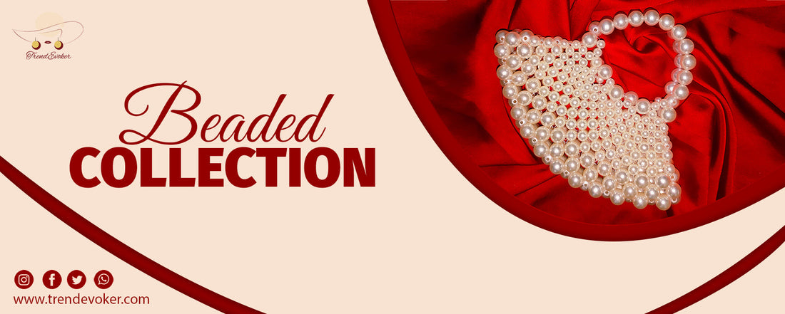 Beaded pearl crossbody bag for women in Pakistan – TrendEvoker new arrival stylish handbag.