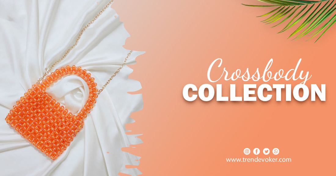 Elegant leather and beaded crossbody bags for women available online in Pakistan – TrendEvoker collection.