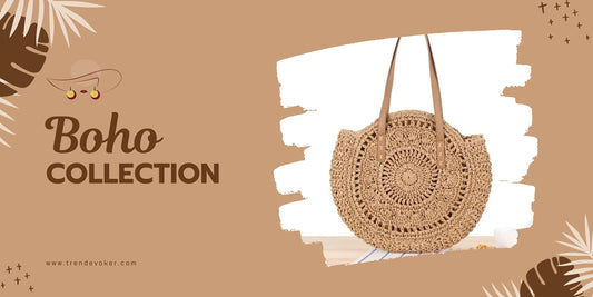 Handmade boho bags, bohemian shoulder bags, and stylish tote bags for women – perfect for Eid fashion in Pakistan.