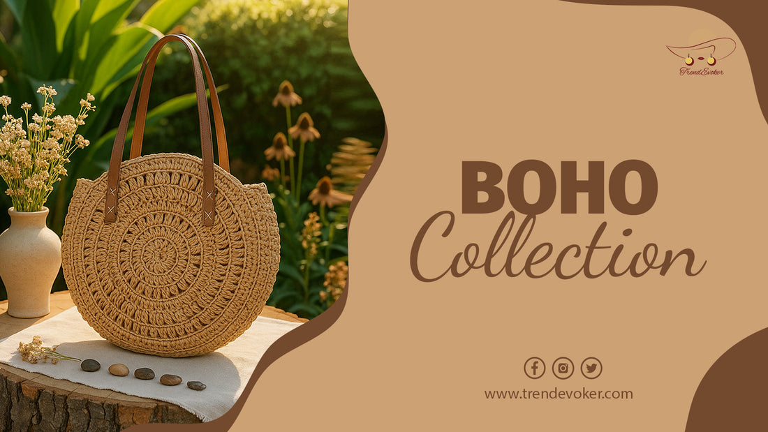 Stylish boho tote bag and bohemian shoulder bags for women – TrendEvoker Pakistan.