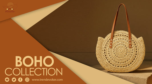 Woman holding a handmade boho tote bag with fringe, perfect for casual wear and summer fashion in Pakistan 2025.