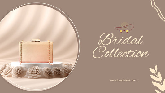 Pearl-embellished bridal clutch bag for weddings in Pakistan – TrendEvoker collection.