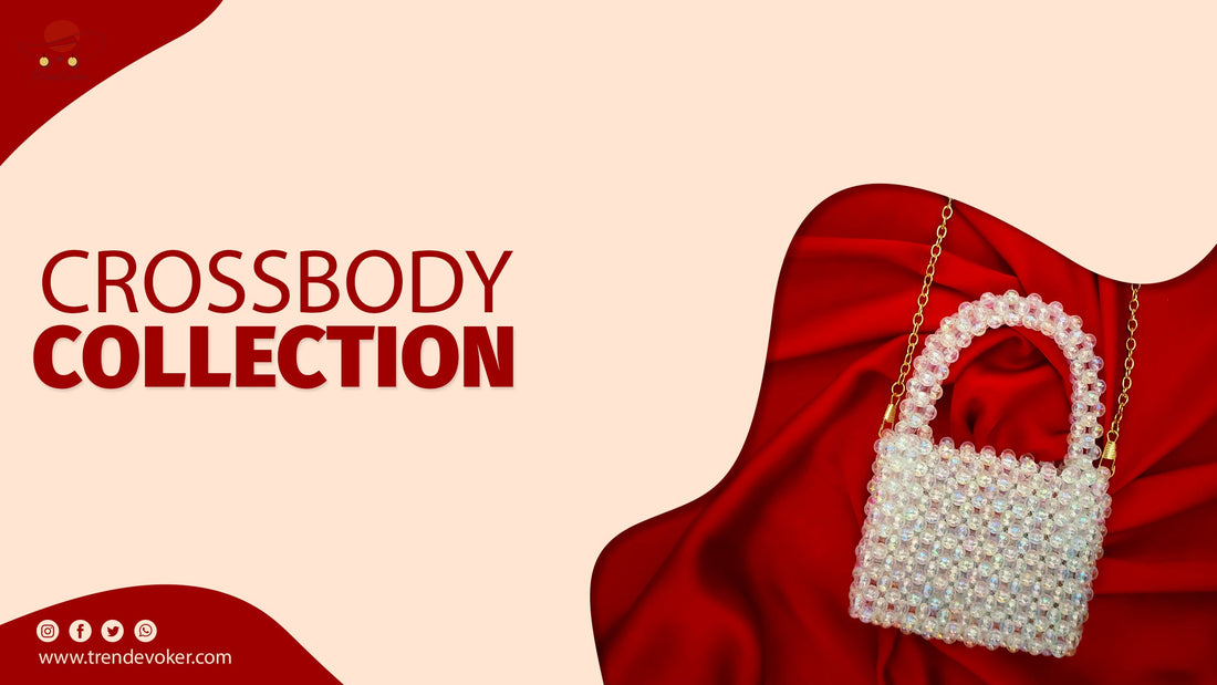 Stylish leather and pearl crossbody bags for women available online in Pakistan – TrendEvoker 2025 collection.