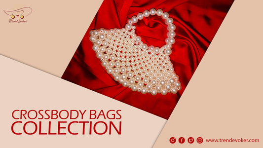 Custom pearl and beaded crossbody bags for women available online in Pakistan at TrendEvoker.