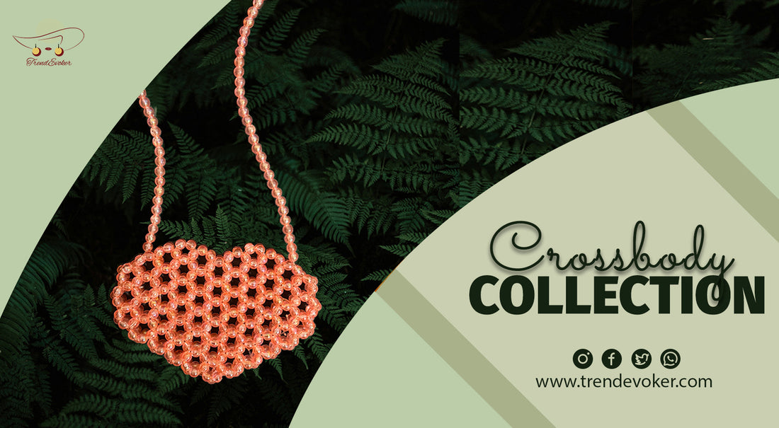 Stylish leather and pearl crossbody bags for women in Pakistan available online with prices – TrendEvoker 2025 Collection.