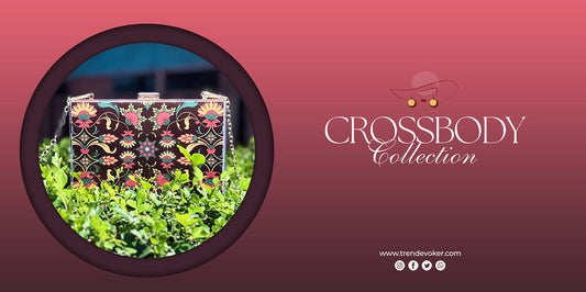 Stylish woman wearing a clear crossbody bag for travel in Pakistan.