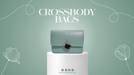 Trending crossbody bags for women in Pakistan including pearl bag, beaded bag and leather crossbody handbag for Eid fashion.