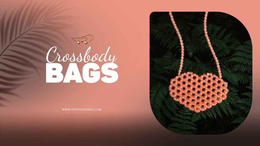 Stylish women’s crossbody bags for travel in Pakistan – leather, pearl and beaded designs by TrendEvoker.