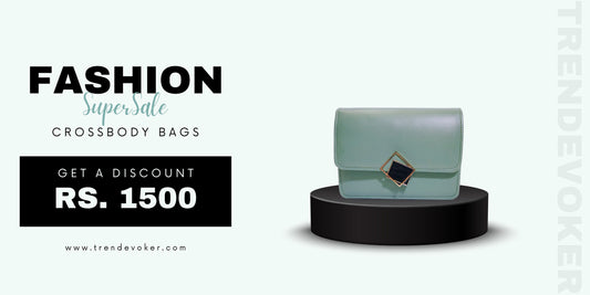 Premium leather crossbody bag from TrendEvoker, perfect for everyday and travel use in Pakistan, now at 50% off