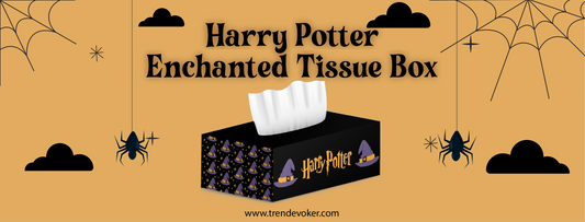 Harry Potter enchanted tissue box with unique magical designs, available online in Pakistan. Stylish and functional tissue box for home and car use, perfect for fans of the wizarding world