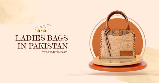 A diverse collection of ladies bags in Pakistan, featuring leather handbags, crossbody bags, beaded bags, wooden bags, velvet shoulder bags, and branded ladies handbags available online