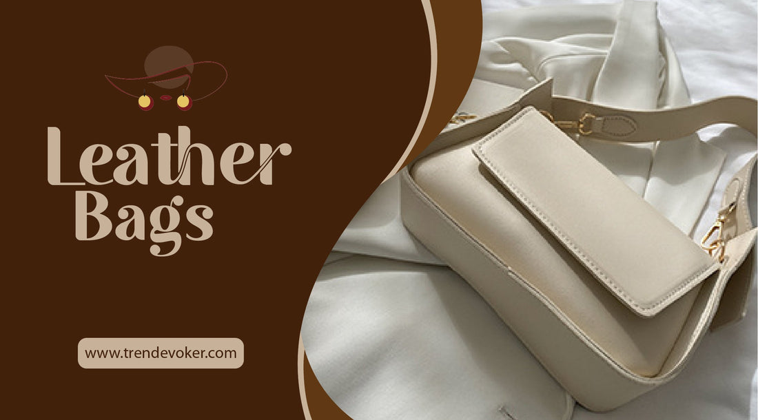 Premium eco-friendly leather handbags, tote bags, and crossbody bags for women in Pakistan – TrendEvoker 2025 Collection.