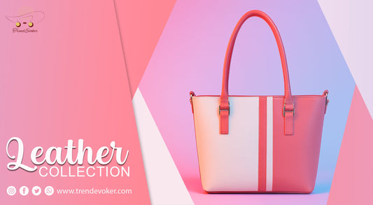 Elegant leather tote and crossbody bags for women in Pakistan by TrendEvoker.