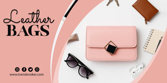 Elegant minimalist leather tote bag for women in Pakistan – TrendEvoker premium handbag collection.