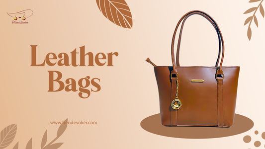 Genuine leather tote bag for women in Pakistan by TrendEvoker – handcrafted and durable for everyday use.