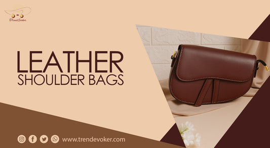 Woman holding a stylish ethical leather tote bag in Pakistan.